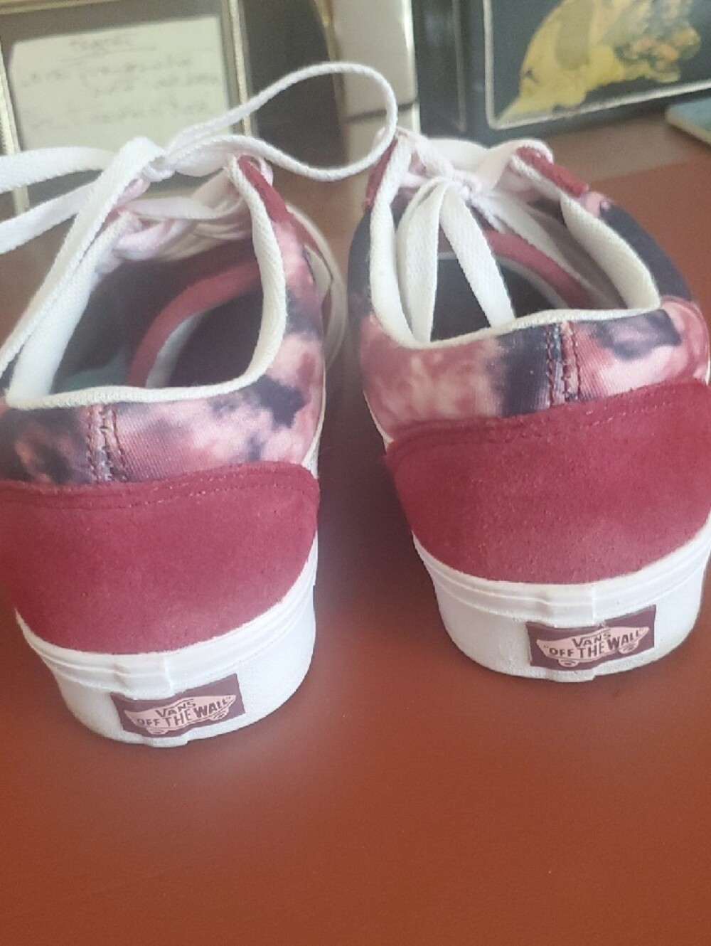 Vans ComfyCush Old Skool Burgundy/White Sneakers - Picture 5 of 7